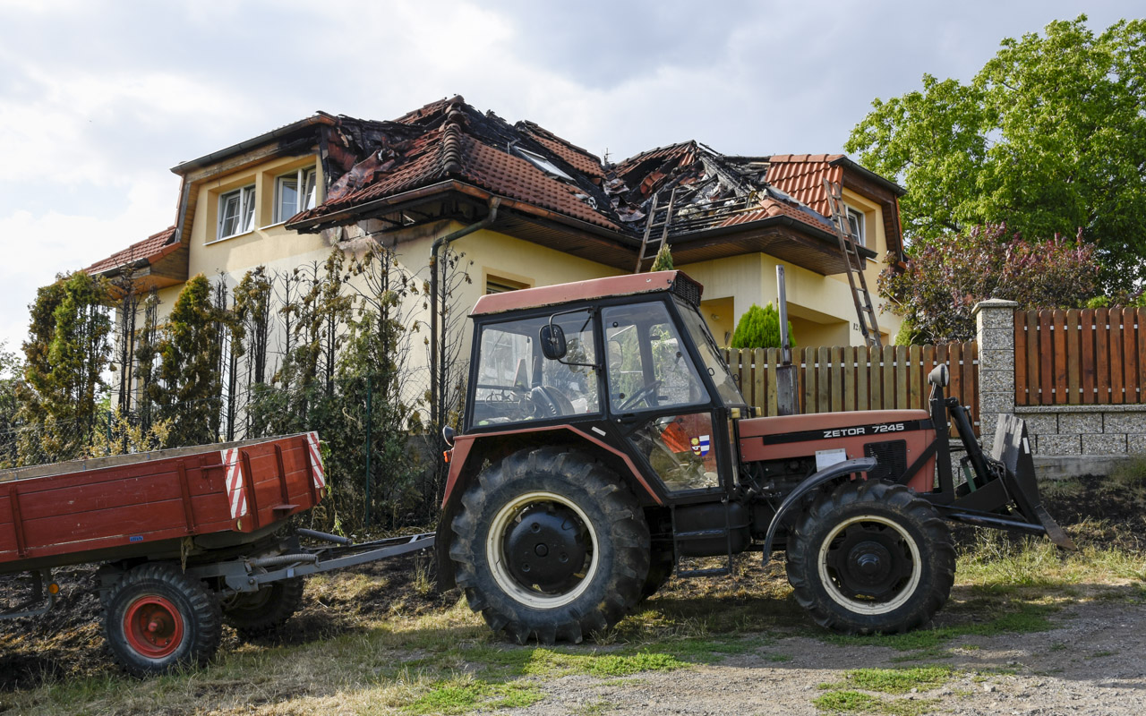 Požár rodinného domu